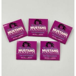 Lot 5 Mustang Ranch Matchbooks World Famous Nevada Brothel Memorabilia Unused